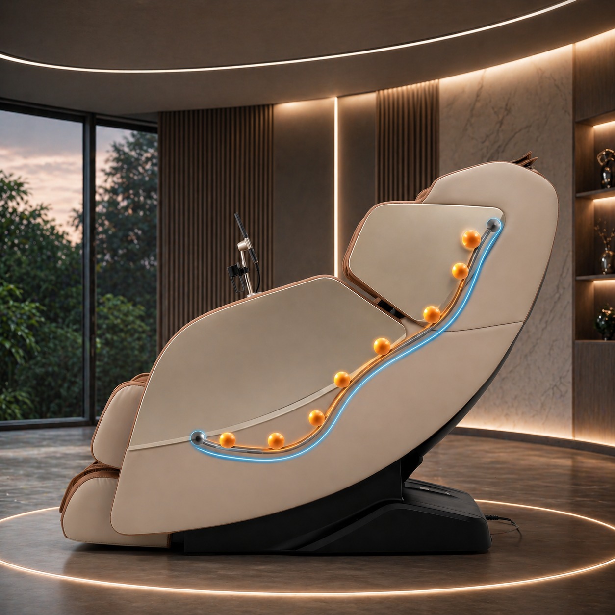 4D massage chair roller technology